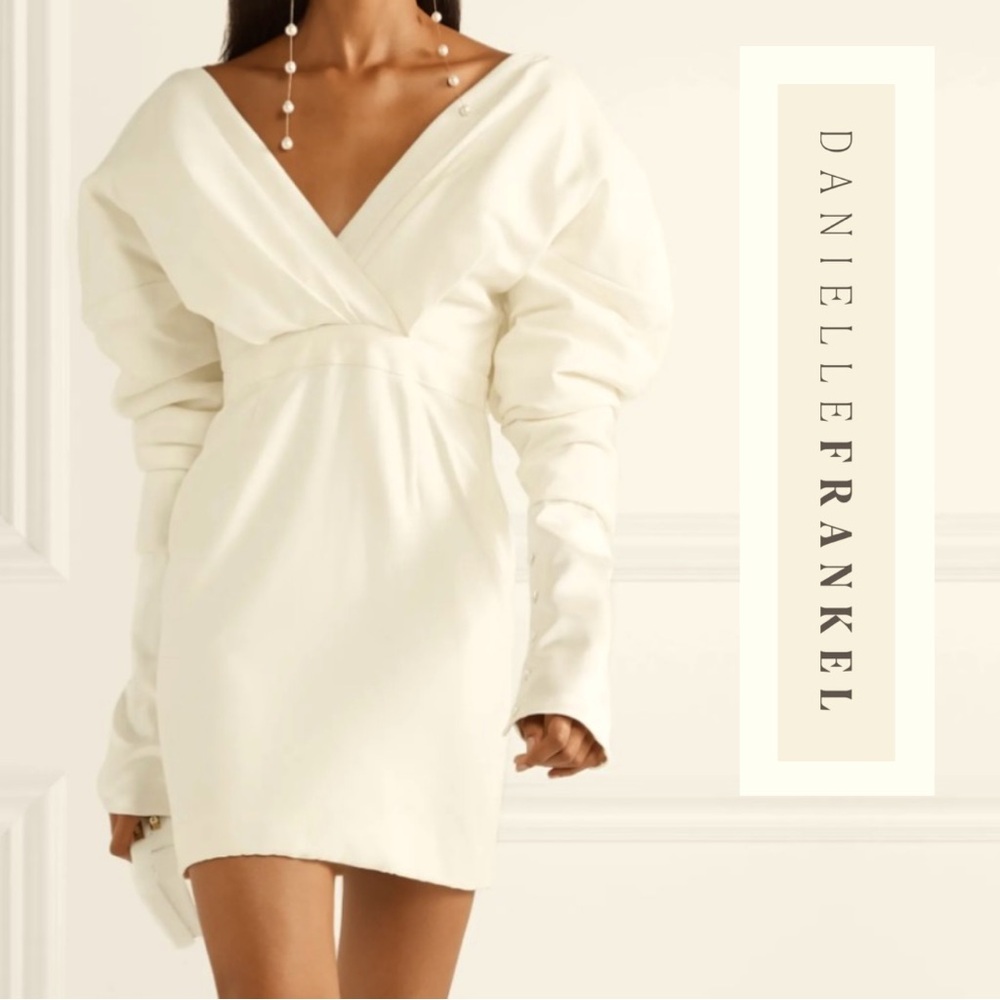 Danielle Frankel - Mini Berthe Off the Shoulder Mini Dress - Size 6